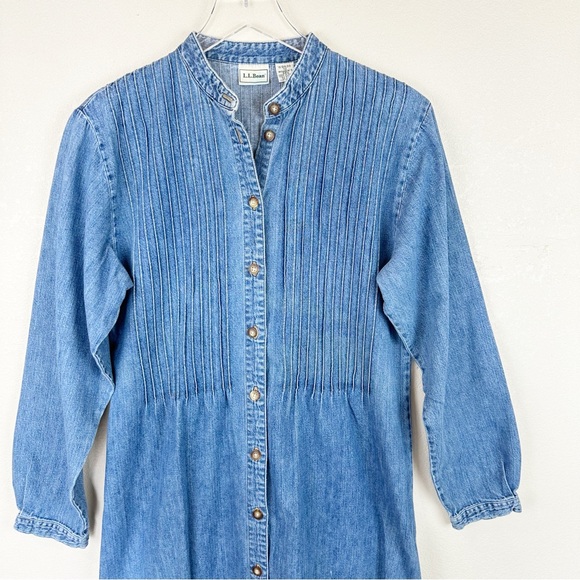 L.L. Bean Blue Maxi Dress - Picture 6 of 11